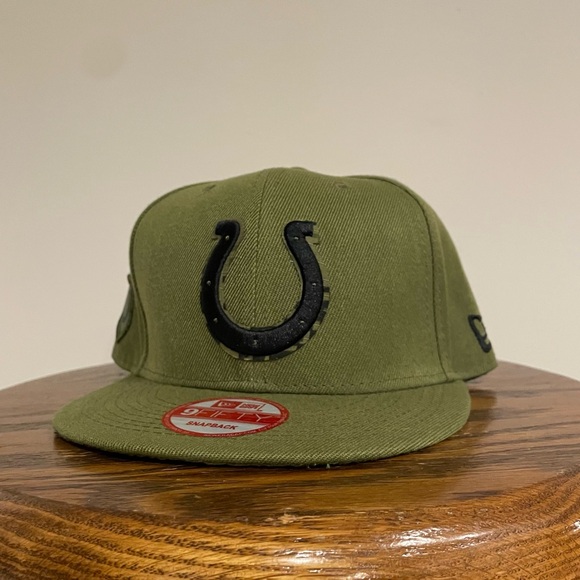 New Era Indianapolis Colts Salute to Service 9Fifty Hat “Green” - Picture 1 of 6